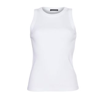 Drykorn Dames top wit (Maat: M) - Effen - Halslijn: Ronde hals,
