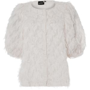 Poools Blouse ecru (Maat: 44) - Halslijn: Ronde hals,