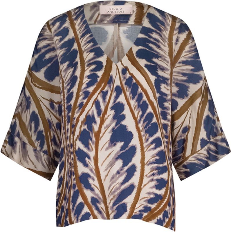 Studio Anneloes - Top Madison V-neck - Beige - Dames Blousetop