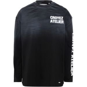 Croyez homme Heren longsleeve zwart (Maat: L) - LogoFotoprint - Halslijn: Ronde hals,
