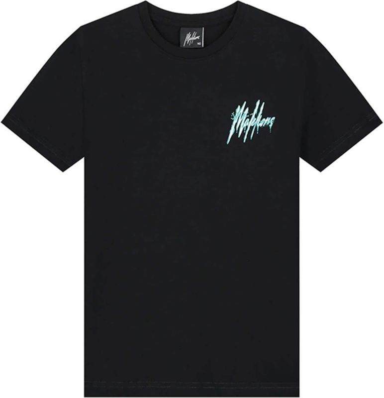 Malelions - Kids Signature Drip T-Shirt - Zwart