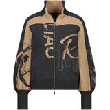 Monari Vest grijs (Maat: 36) - Halslijn: Opstaande kraag,