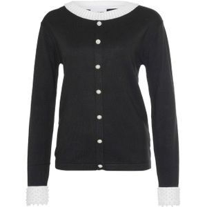 Leo & Ugo Vest zwart (Maat: 36) - Effen - Halslijn: Ronde hals,