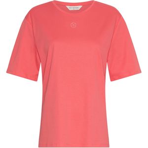 Moss Copenhagen T-shirt roze (Maat: XS-S) - Effen - Halslijn: Ronde hals,