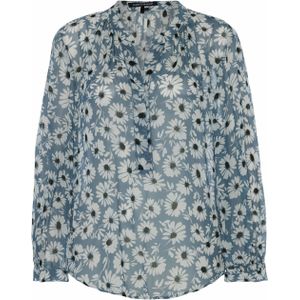 LUISA CERANO Blouse blauw (Maat: 36) - Halslijn: V-hals,