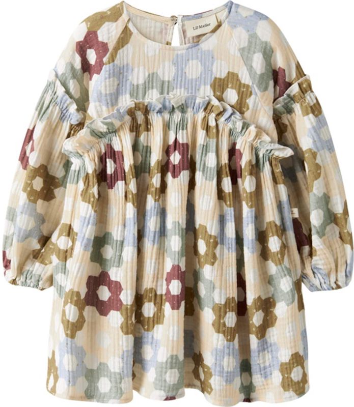 Lil' Atelier Meisjes jurk multicolor (Maat: 92)