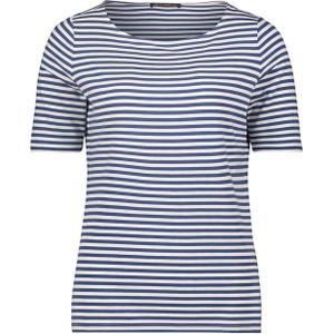 Betty Barclay T-shirt blauw (Maat: 48) - Streep - Halslijn: Ronde hals,