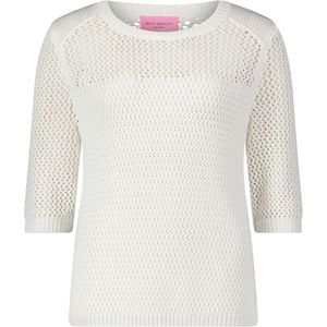 Betty Barclay - So Cosy Trui wit (Maat: 48) - Effen - Halslijn: Ronde hals,