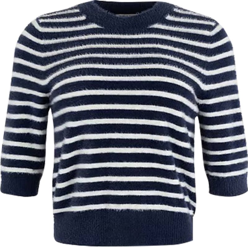 Anna Blue - B83-09-Mic - Pullover - Blauw - Korte Mouw