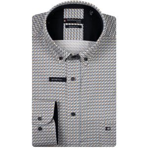 Giordano Heren overhemd lange mouw blauw (Maat: 3XL)