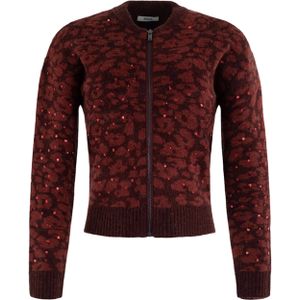 Anna - Vest - Bordeaux - Merlor Print