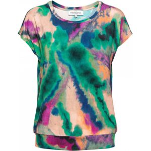 &Co Woman T-shirt multicolor (Maat: M) - Tie dye - Halslijn: Ronde hals,