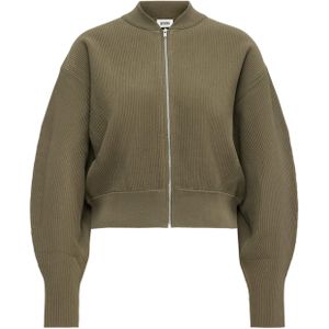 Drykorn Vest groen (Maat: XL) - Effen - Halslijn: Opstaande kraag,