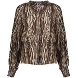 Geisha - Top 53646-20 - Dames Top - Met V-hals en Lange Mouwen