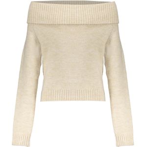 Frankie & Liberty Trui beige (Maat: 128) - Effen - Halslijn: Off shoulder,