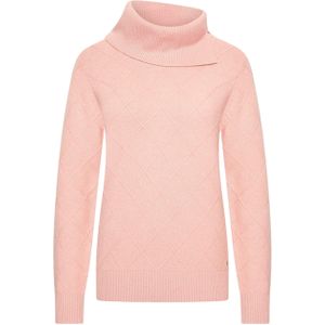 HV Society Dames trui roze (Maat: 36) - Mélange - Halslijn: Col,