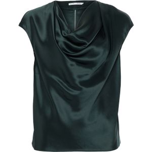 Ahlvar Gallery Top groen (Maat: L) - Effen - Halslijn: Watervalhals,