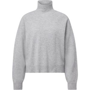 Drykorn Dames trui grijs (Maat: L) - Effen - Halslijn: Col,