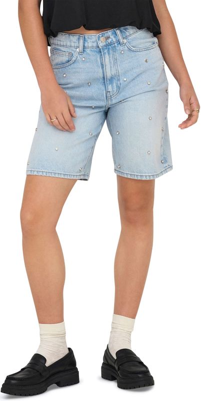 Only ONLHOPE HW RHS LOOSE LONG SHORTS DN korte broek blauw (Maat: XS)