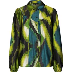 Tramontana Blouse groen (Maat: 46) - Halslijn: Kraag,