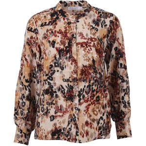 Enjoy Blouse beige (Maat: M) - Halslijn: Ronde hals,