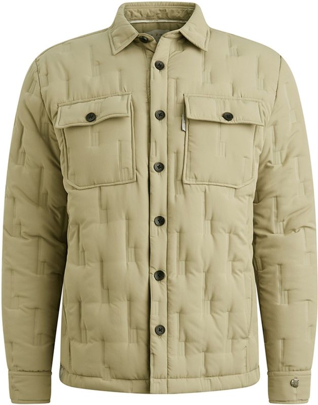 Cast Iron Heren jas groen (Maat: S) - Effen