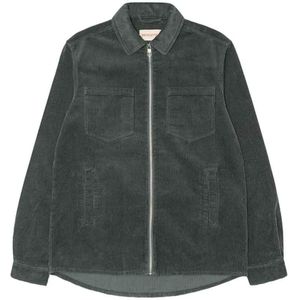 Revolution Heren overshirt groen (Maat: XL) - Effen