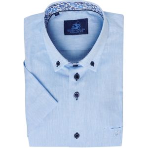 Eden Valley Overhemd korte mouw blauw (Maat: M) - Mélange