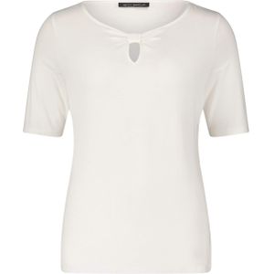 Betty Barclay T-shirt ecru (Maat: 38) - Effen - Halslijn: Ronde hals,