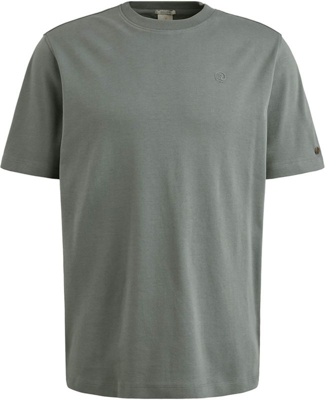 Cast Iron - T-shirt - Blauw - Slim-fit - Katoen - Korte Mouw