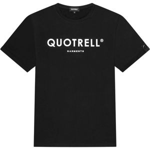 Quotrell T-shirt zwart (Maat: S) - Tekst - Halslijn: Ronde hals,