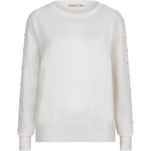 Esqualo Sweater ecru (Maat: S) - Effen - Halslijn: Ronde hals,