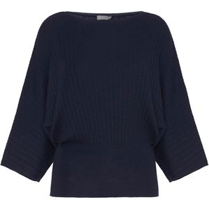 No man's land Dames trui blauw (Maat: XL) - Halslijn: Ronde hals,
