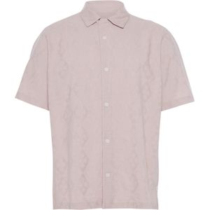 Wax London Overhemd korte mouw roze (Maat: M) - Effen