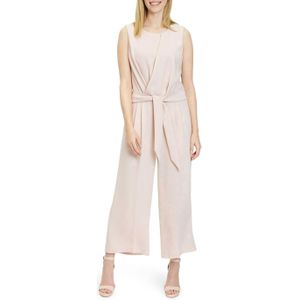 Betty en Co Overall Lang ohne Arm jumpsuit beige (Maat: 46) - Effen - Halslijn: Ronde hals,