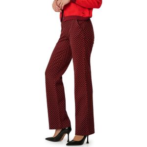 Toni Jenny Wide Leg broek rood (Maat: 44)