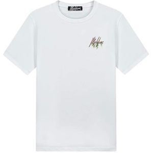 Malelions T-shirt wit (Maat: XS) - Fotoprint - Halslijn: Ronde hals,