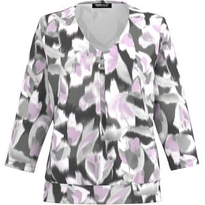 Frank Walder Dames longsleeve paars (Maat: 38) - Halslijn: V-hals,