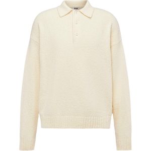 Drykorn Trui geel (Maat: XL) - Effen - Halslijn: Polokraag,