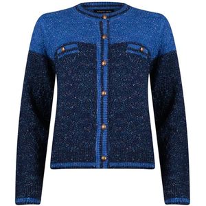 Roberto Sarto Dames vest blauw (Maat: 40) - Mélange - Halslijn: Ronde hals,