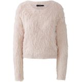 OUI Dames trui roze (Maat: 38) - Effen - Halslijn: Ronde hals,