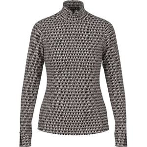 Shirt met lange mouwen en opstaande kraag