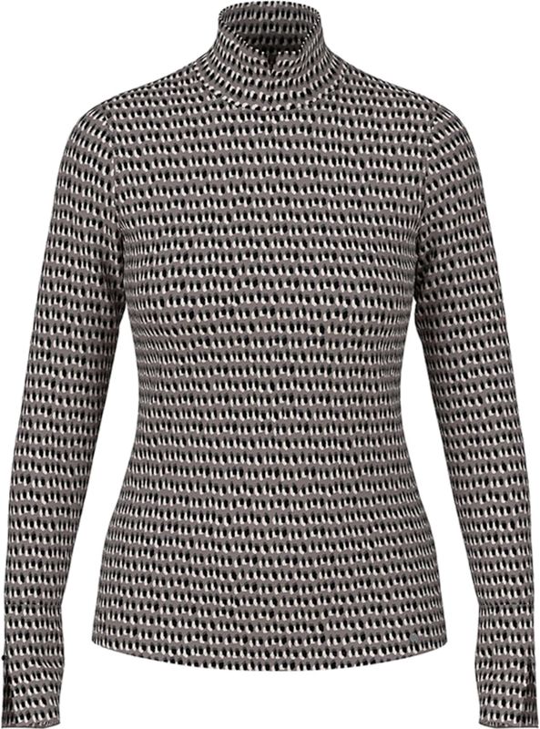 Shirt met lange mouwen en opstaande kraag