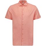 No Excess Overhemd korte mouw oranje (Maat: 3XL) - Effen