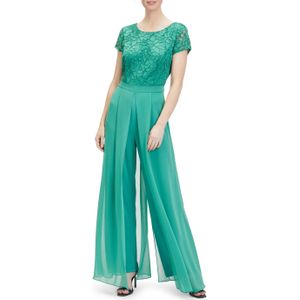 Vera Mont Lang 1/2 Arm jumpsuit groen (Maat: 44) - Halslijn: Ronde hals,