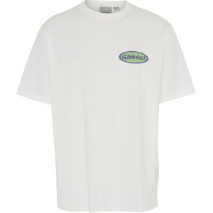 Gramicci T-shirt wit (Maat: M) - Tekst - Halslijn: Ronde hals,