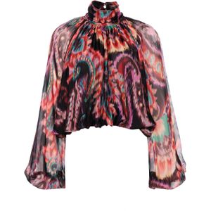 Devotion Blouse multicolor (Maat: M) - Halslijn: Opstaande kraag,