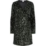 YAS - YASELLE - Cocktailjurk - Spar - Diepe V-hals - Pailletten