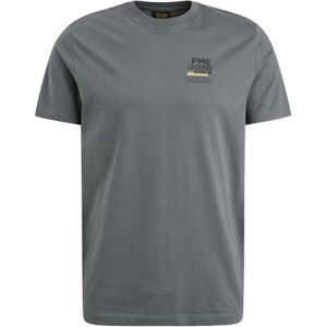 PME Legend T-shirt grijs (Maat: M) - TekstFotoprint - Halslijn: Ronde hals,