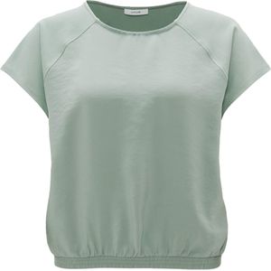OPUS T-shirt groen (Maat: 36) - Effen - Halslijn: Ronde hals,